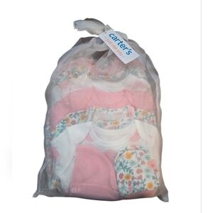 Carter's - NEW 'Just One You' 12-Piece Sleep & Play Floral & Piggy Girls Set